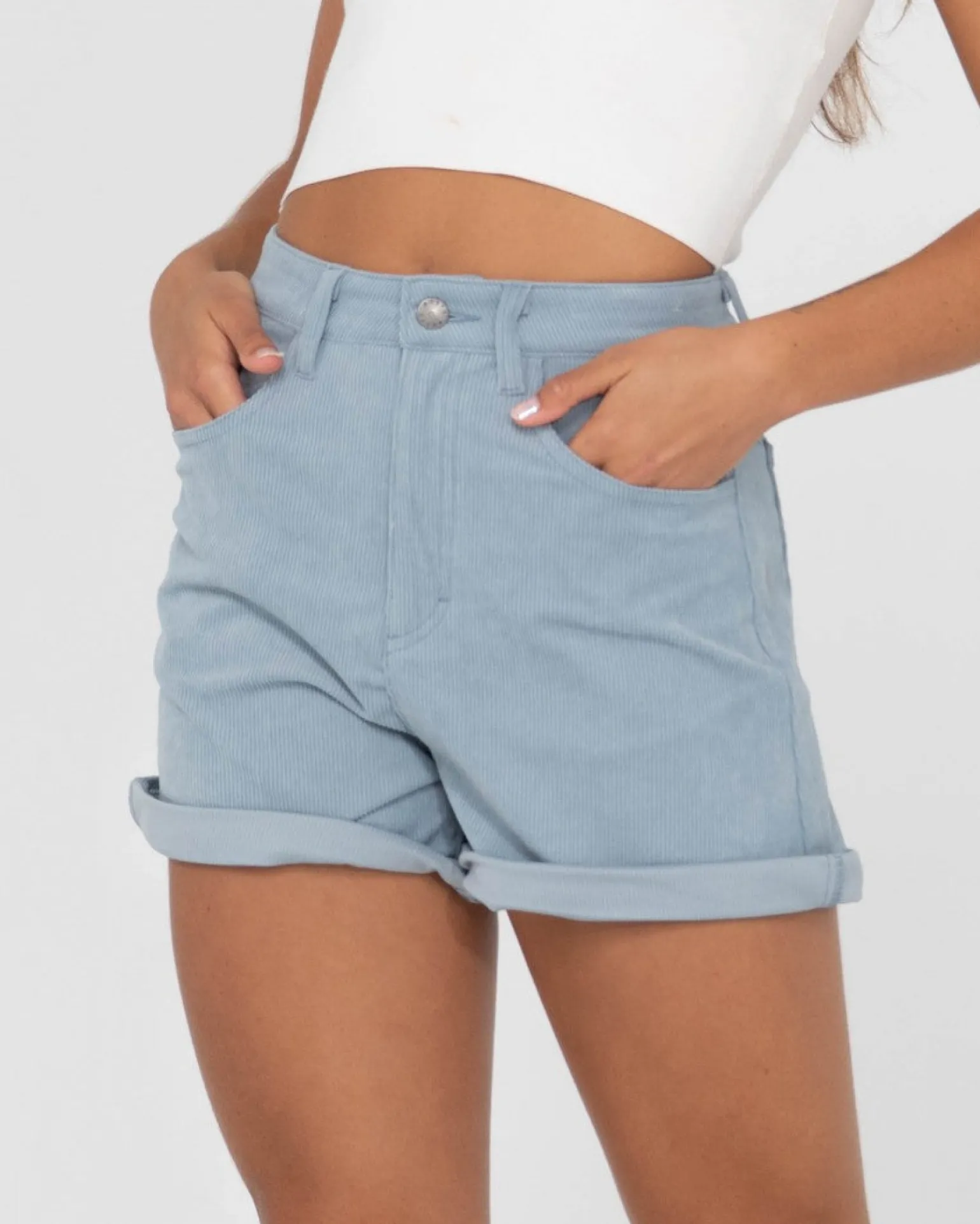 The Secret High Waisted Cord Short | Rusty Discount