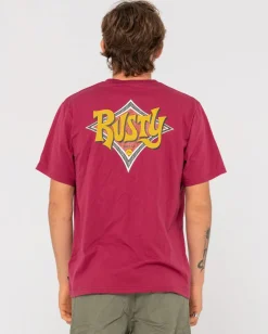 Twisted Diamond Short Sleeve Graphic Tee | Rusty Flash Sale