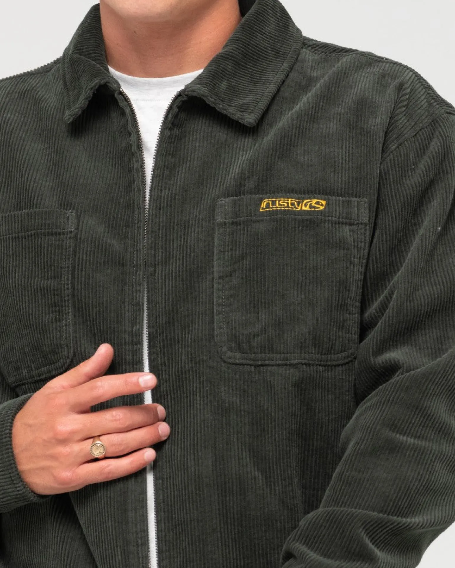 V8 Coup Cord Zip Up Jacket | Rusty Cheap