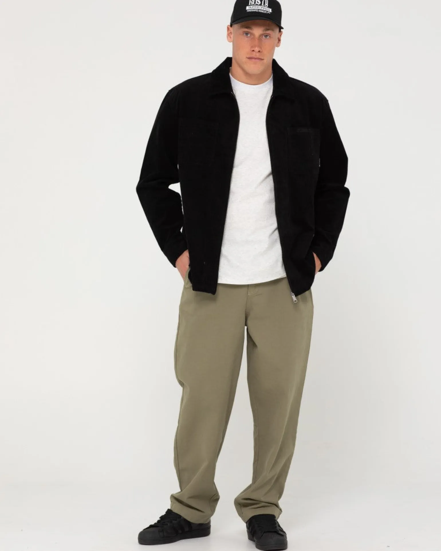 V8 Coup Cord Zip Up Jacket | Rusty Clearance