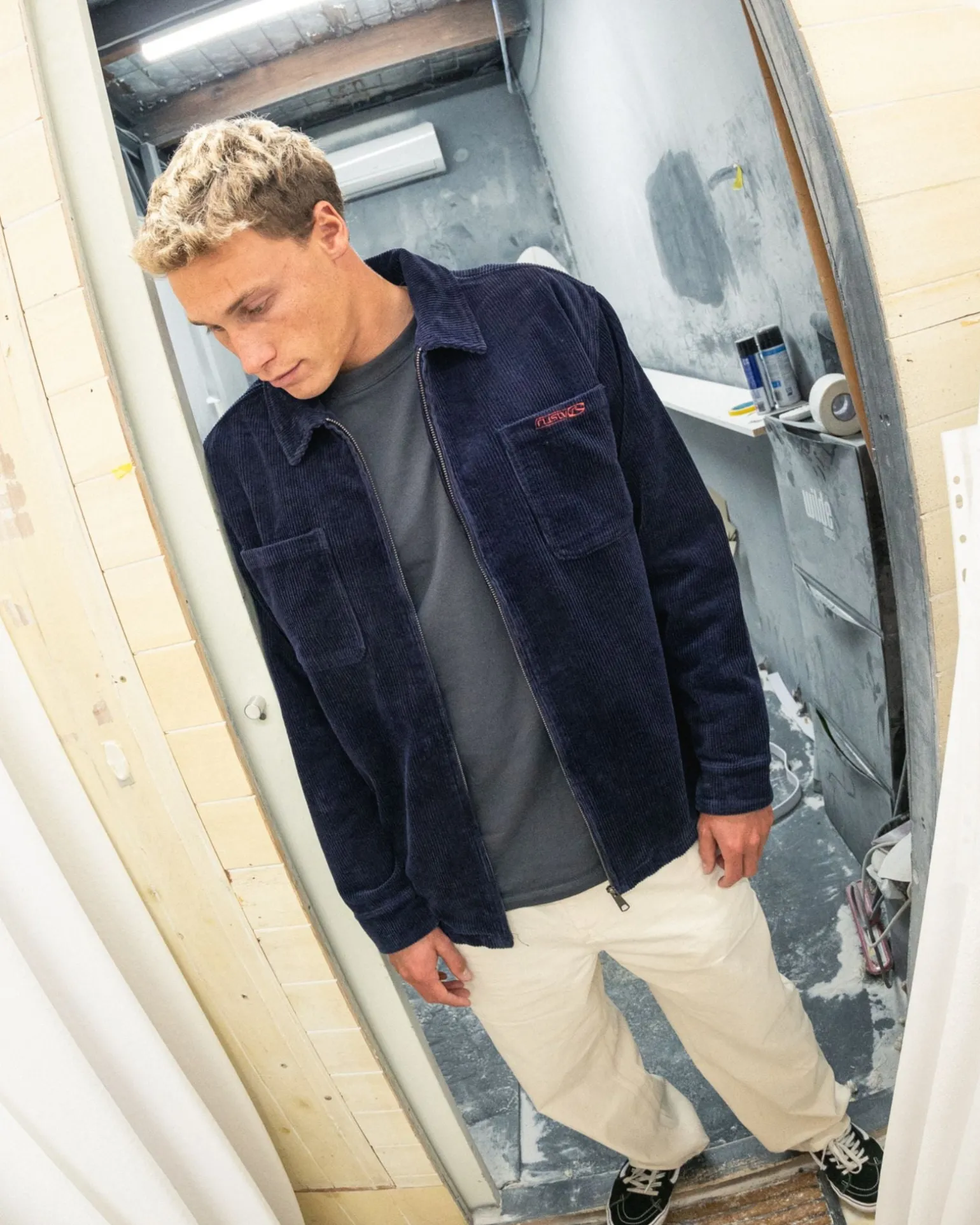V8 Coup Cord Zip Up Jacket | Rusty Online
