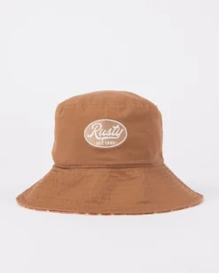 Vacay Time Reversible Printed Bucket Hat | Rusty Cheap