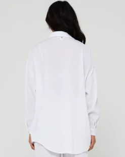 Vahala Oversized Long Sleeve Shirt | Rusty Cheap