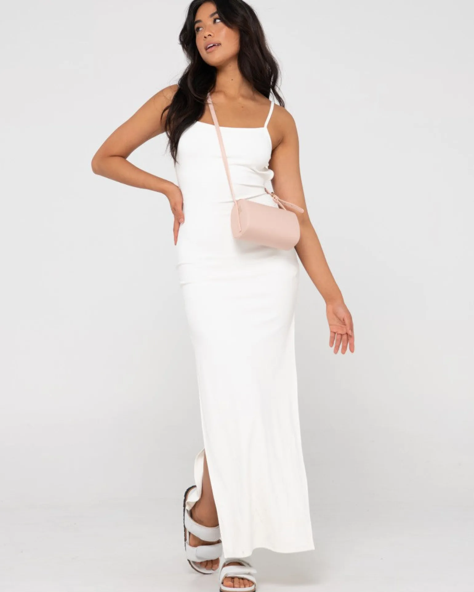 Vicky Side Split Slip Maxi Dress | Rusty Outlet