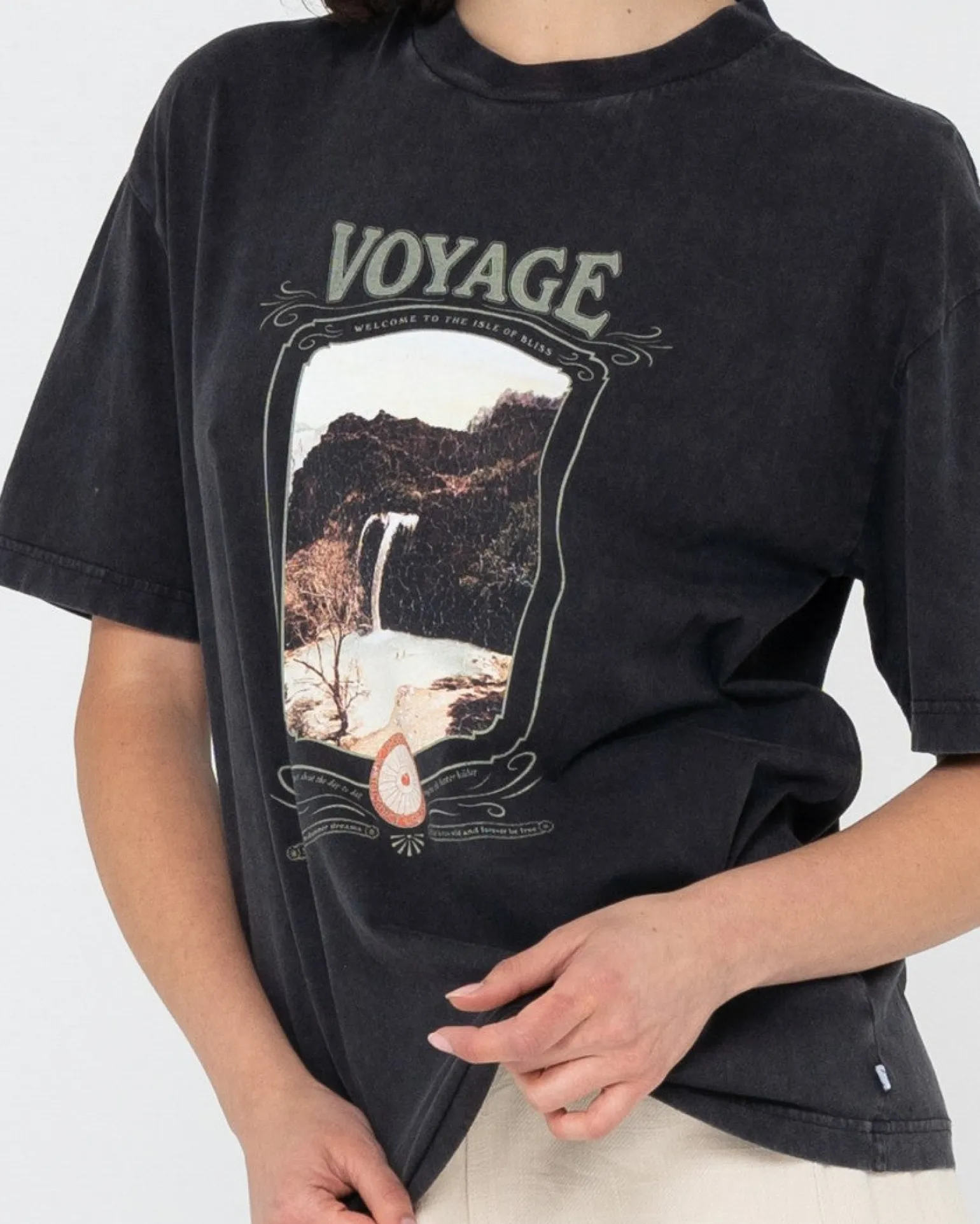 Voyage Boyfriend Fit Tee | Rusty Clearance