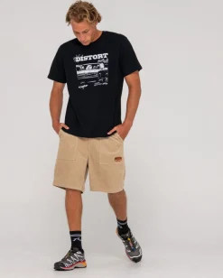 8 Wale Workwear Elastic Short Boys | Rusty Cheap