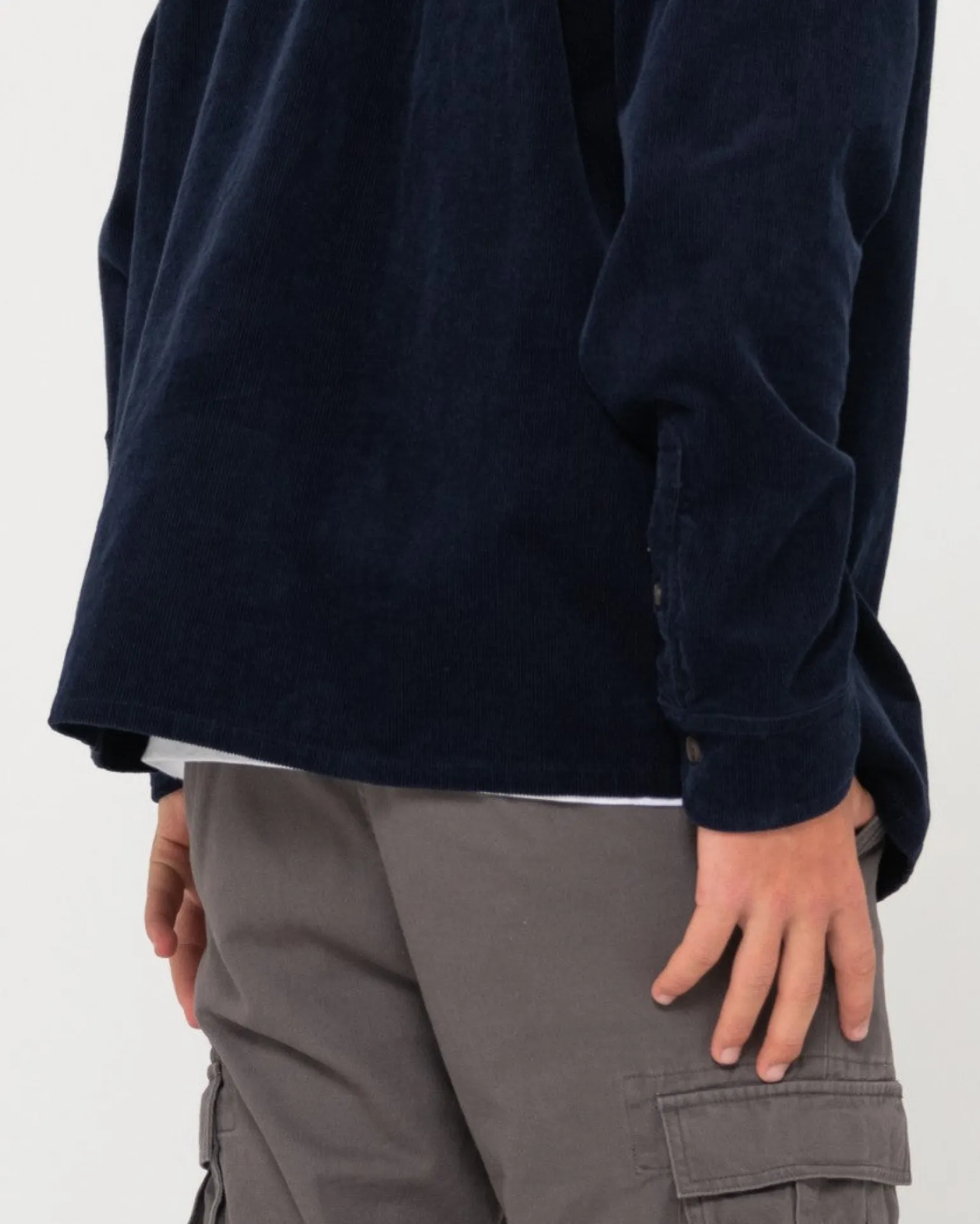 White Whale Long Sleeve Cord Shirt | Rusty Flash Sale