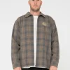 Woodchuck Woven Plaid Zip Up Jacket | Rusty Flash Sale