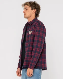 Woodchuck Woven Plaid Zip Up Jacket | Rusty Discount