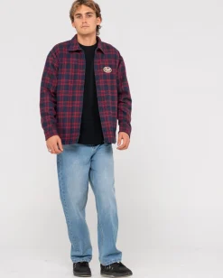 Woodchuck Woven Plaid Zip Up Jacket | Rusty Discount